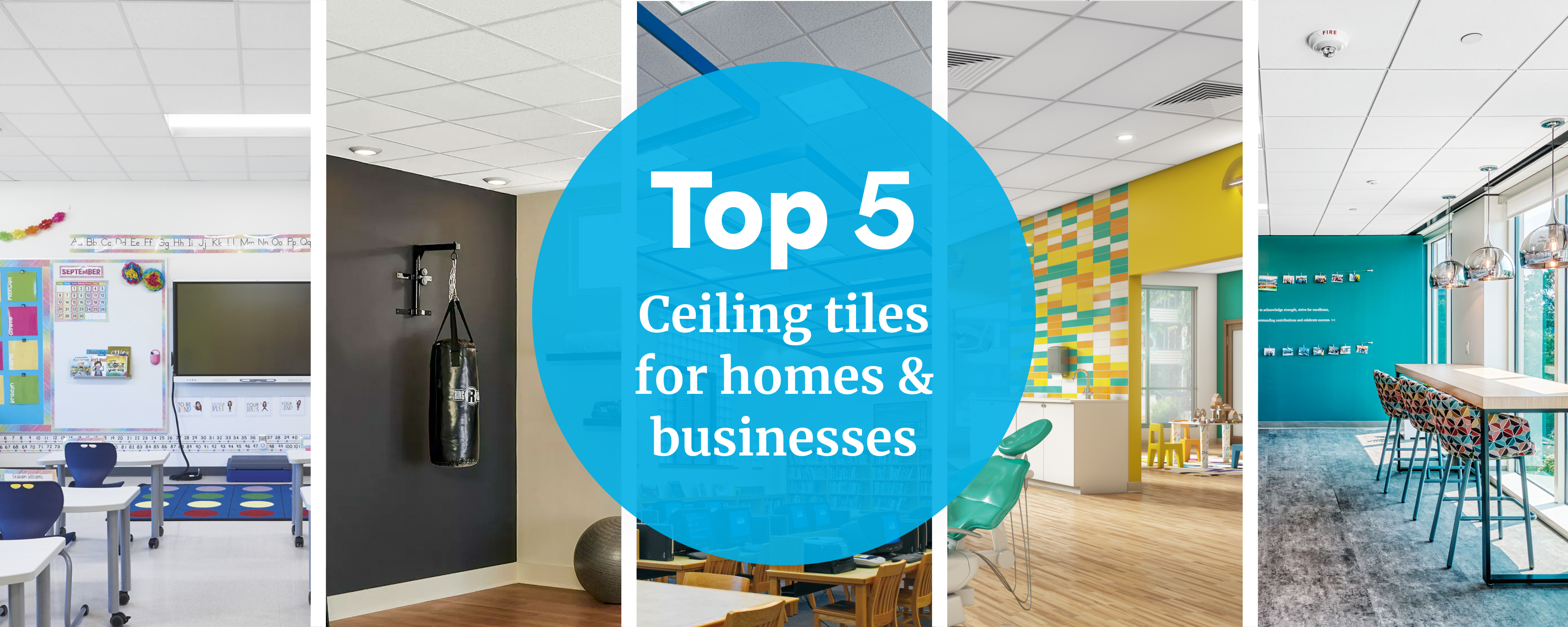 Top 5 ceiling tiles for homes & businesses